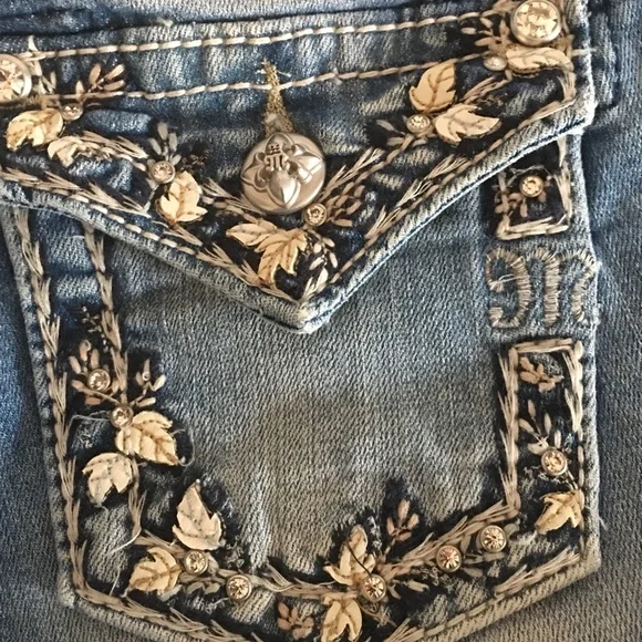 Miss Me girls bermuda shorts beautiful embellished pockets - Picture 2 of 11